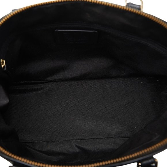 COACH Sierra Satchel Handbag F57524 Black Leather Women's - Picture 5 of 8